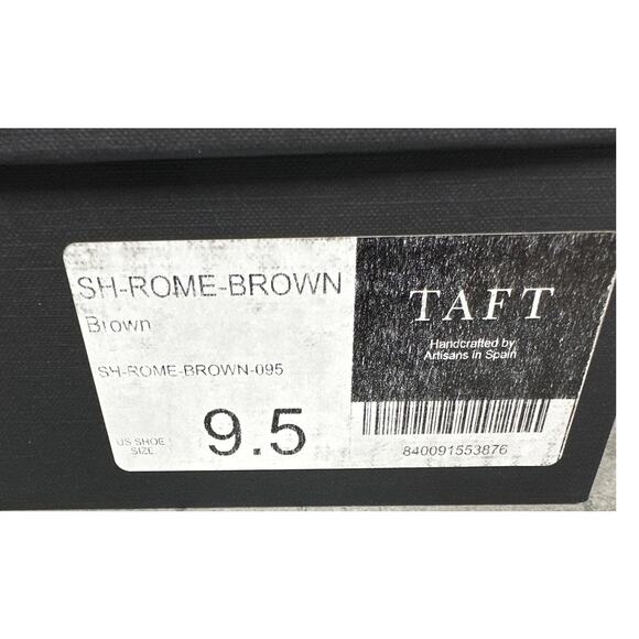 TAFT Rome Shoe in Brown Camello Leather Size 9 New in Box main image 4